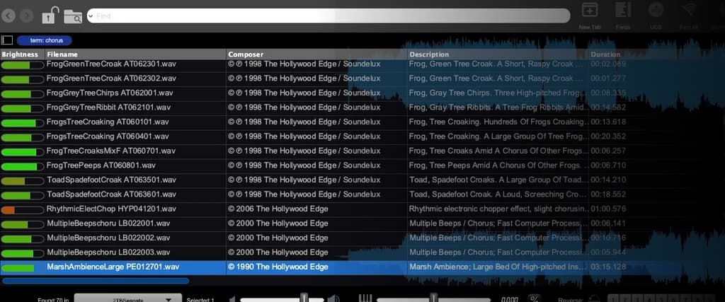 Soundminer V7 Basic: interface image supplied on the official product page. Image: Soundminer.